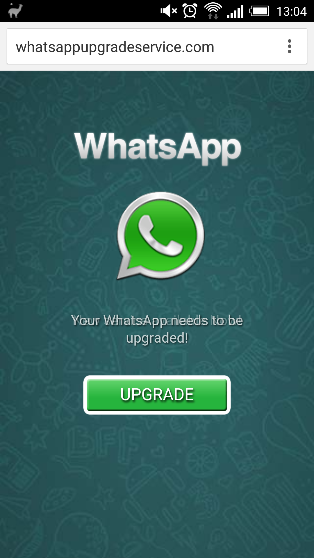whatsappupgrade android virus